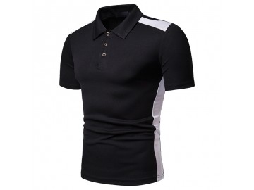 Camisa Polo Vintage School - Preto