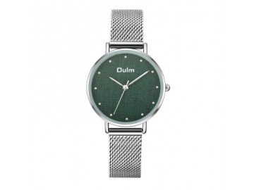 Relógio Lady Oulm HT3671- Prata e Verde 