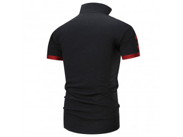 Kit 2 Camisas Polos Masculina Animals - Preto e Azul