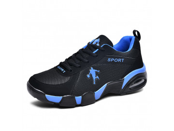 Tênis Masculino Sport Casual - Preto/Azul 